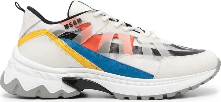 Panelled Low-Top Sneakers