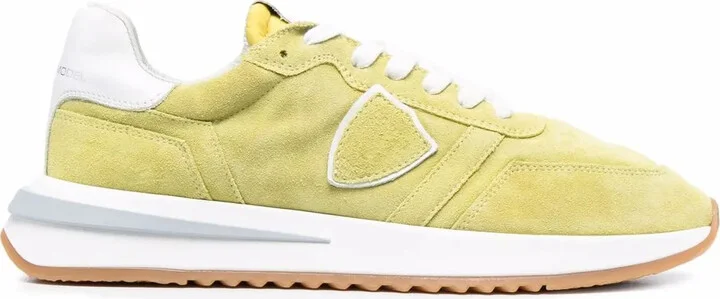 Panelled Low-Top Suede Sneakers