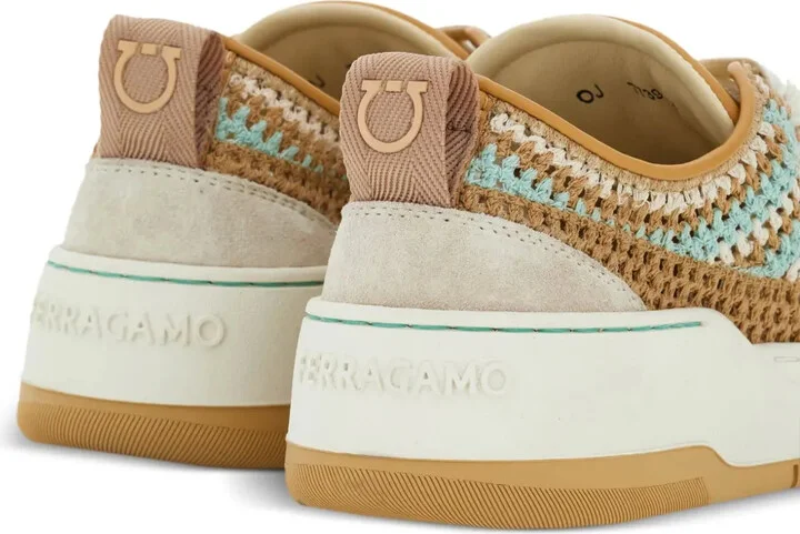 Panelled Macramé-Detail Sneakers - Image 3
