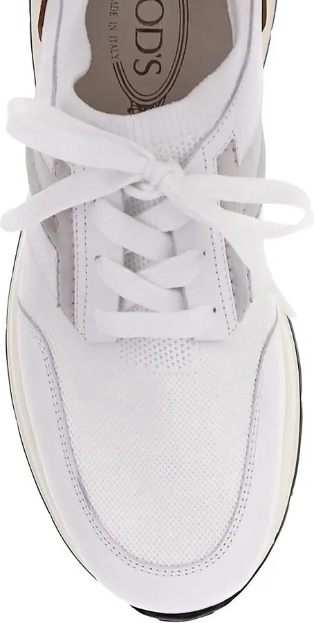 Panelled Mesh Lace-up Sneakers - Image 4