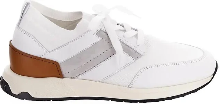 Panelled Mesh Lace-up Sneakers