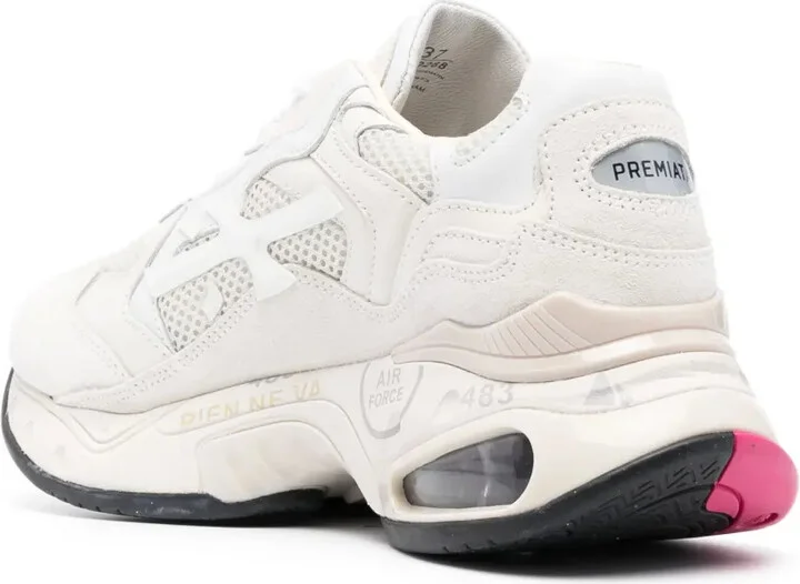 Panelled-Mesh Low-Top Sneakers - Image 3