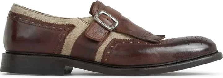 Panelled Monk Shoes