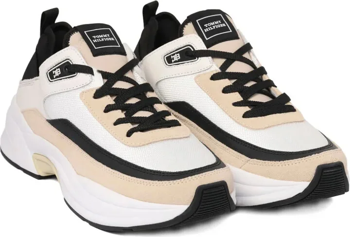 Panelled Monogram-Print Sneakers - Image 2
