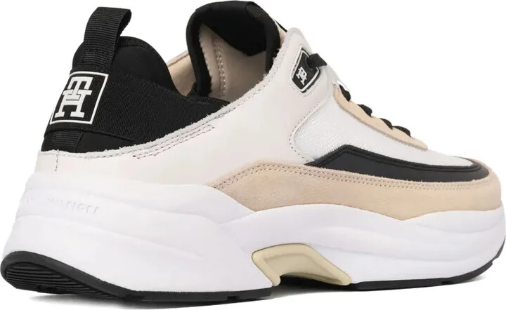 Panelled Monogram-Print Sneakers - Image 3