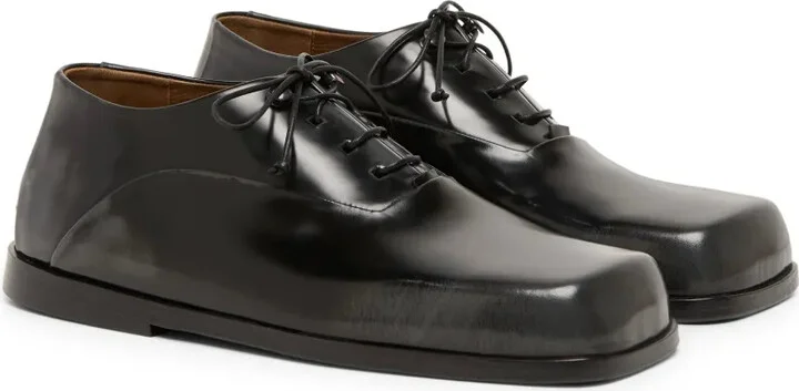 Panelled Patent-Leather Oxford Shoes - Image 2
