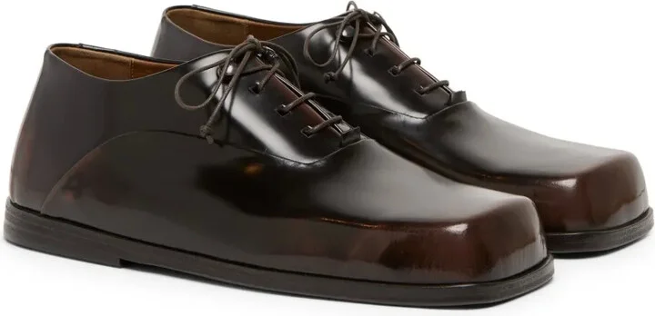 Panelled Patent-Leather Oxford Shoes - Image 2