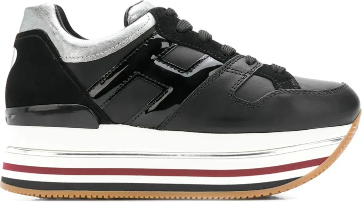Panelled Platform Sneakers