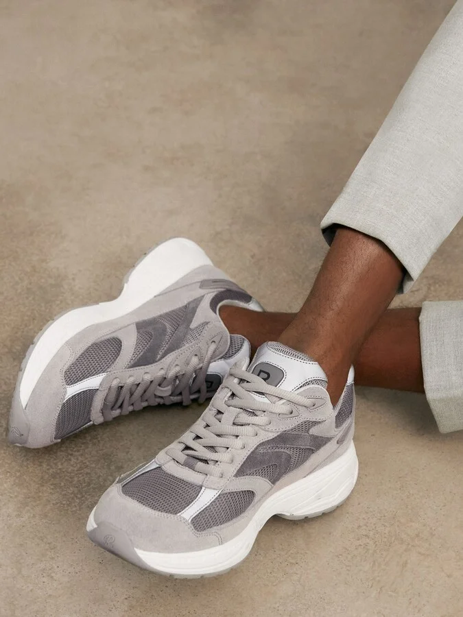 Panelled Running Trainers - Image 3