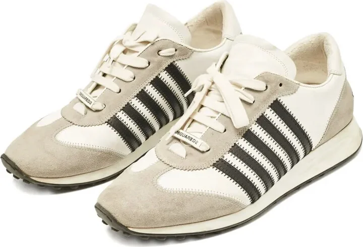 Panelled Stripe-Detail Sneakers - Image 2