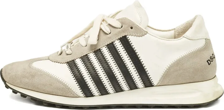 Panelled Stripe-Detail Sneakers