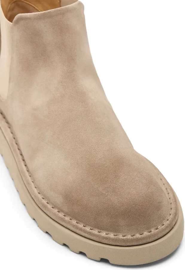Panelled Suede Ankle Boots - Image 4