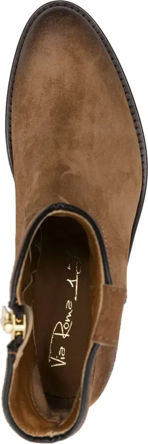 Panelled Suede Cowboy Boots - Image 4