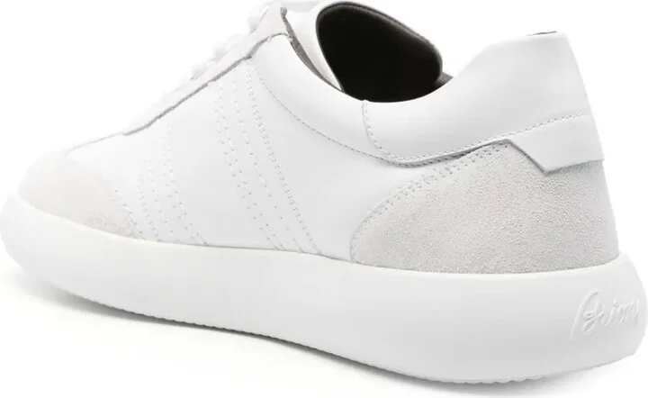 Panelled Suede-Leather Sneakers - Image 3