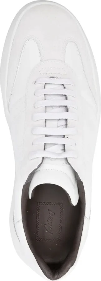 Panelled Suede-Leather Sneakers - Image 4
