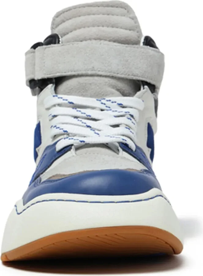 Panelled Touch-Strap High-Top Sneakers - Image 5