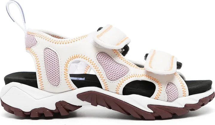 Panelled Touch-Strap Sandals