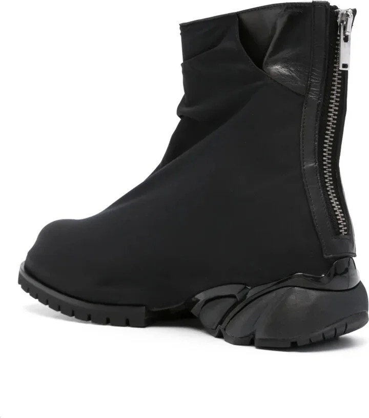 Panelled Zip-Up Ankle Boots - Image 3