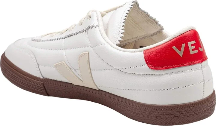Panenka Leather Sneakers White And Red - Image 3