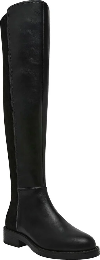 Panna Womens Faux Leather Tall Over-The-Knee Boots