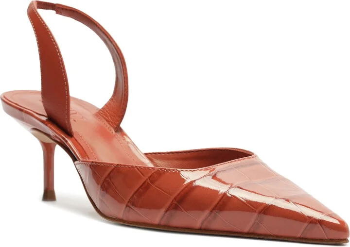 Paola Mid Slingback Pointed Toe Pump