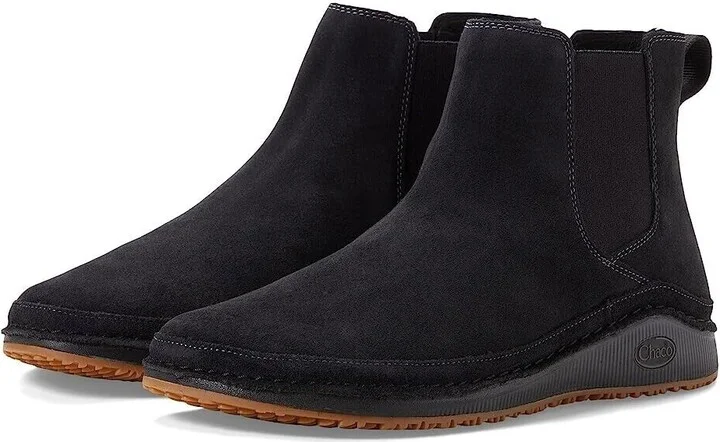 Paonia JCH109576 Women's US 7 Black Suede Slip-On Chelsea Boots KHD1744