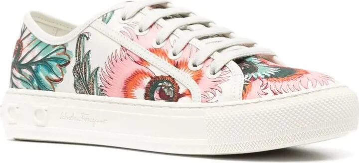 Papavero-print low-top sneakers - Image 2