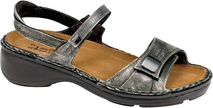 Papaya Sandal In Metal Leather