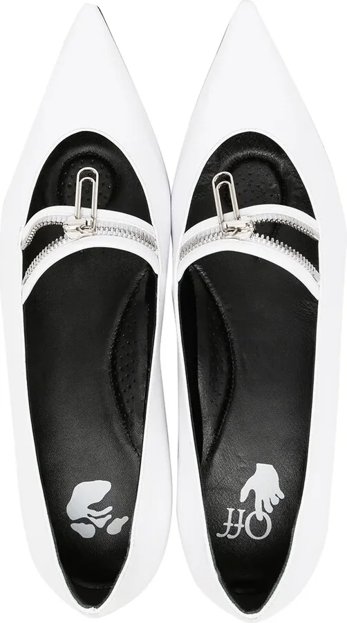 Paperclip-Detail Ballerina Shoes - Image 4