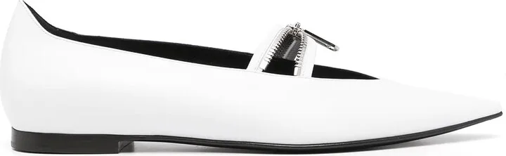 Paperclip-Detail Ballerina Shoes