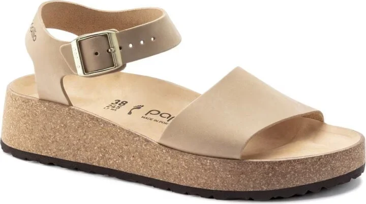 Papillio By Birkenstock Glenda Strappy Women's 10-10.5 Sandcastle Sandal FZP146 (Sandcastle,10-10.5)