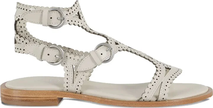 Paprika flat sandals