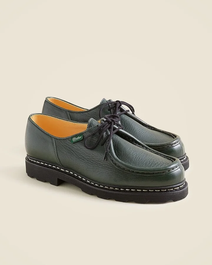 Paraboot Michael pebble-grained leather derbys