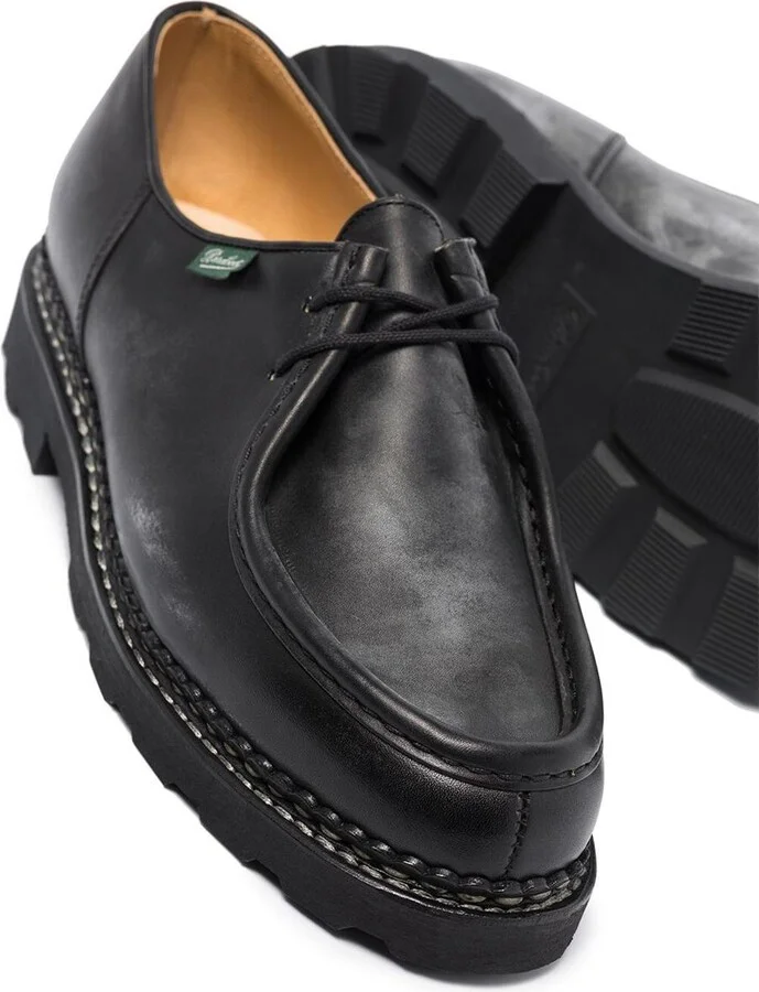 Paraboot Michael Smooth Leather Derbies Shoes - Image 3