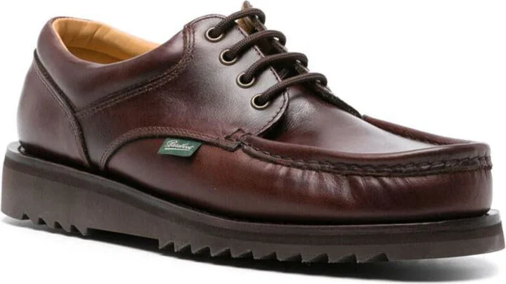 Paraboot Thiers Smooth Leather Boat Shoes - Image 2