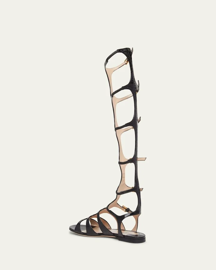 Paradis Knee-High Gladiator Sandals - Image 2