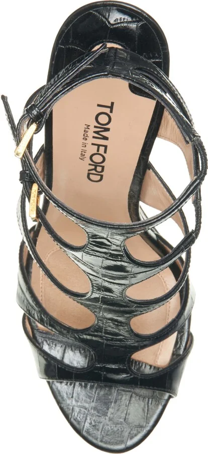 Paradise Cage Croc Embossed Sandal - Image 5