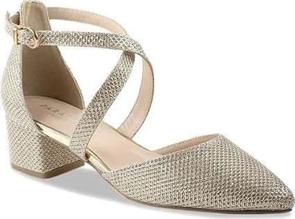 Paradox London Francis High Women's Heels Champagne : 11 M, Synthetic