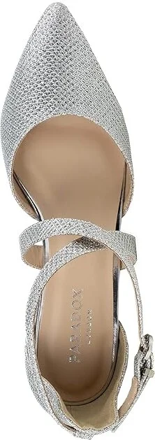 Paradox London Francis High Women's Heels Silver : 10 M, Synthetic - Image 2
