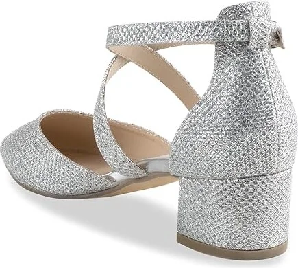 Paradox London Francis High Women's Heels Silver : 10 M, Synthetic - Image 4