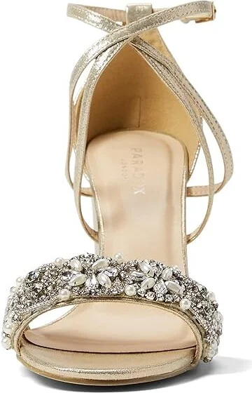 Paradox London Hira Women's Shoes Champagne : 7 M, Textile - Image 2
