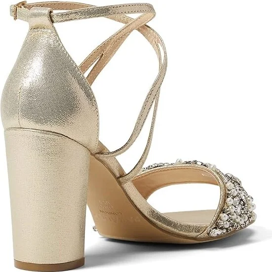 Paradox London Hira Women's Shoes Champagne : 7 M, Textile - Image 4