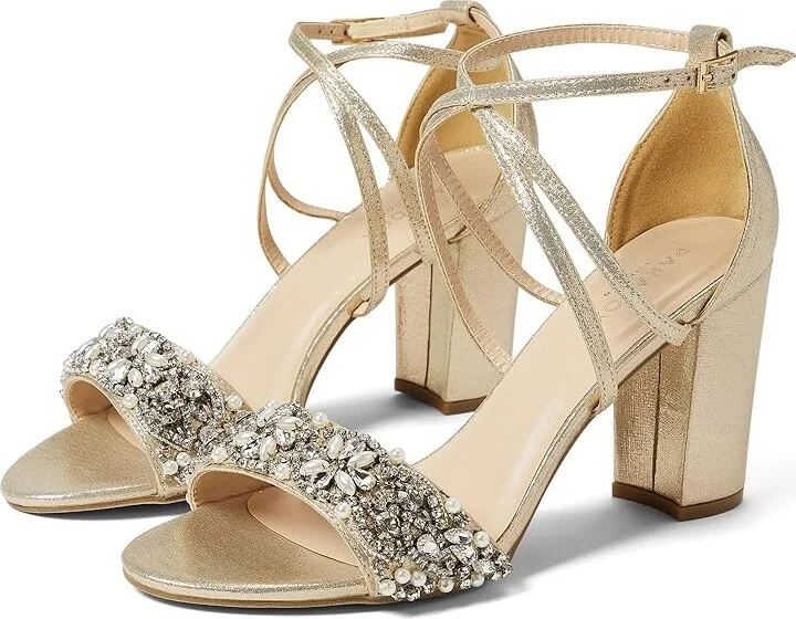 Paradox London Hira Women's Shoes Champagne : 7 M, Textile