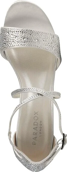 Paradox London Ines Women's Shoes Ivory : 11 M, Textile - Image 2