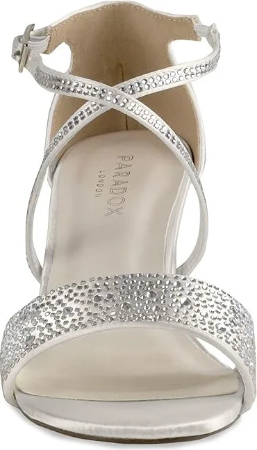 Paradox London Ines Women's Shoes Ivory : 11 M, Textile - Image 5