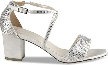 Paradox London Ines Women's Shoes Ivory : 11 M, Textile - Image 6