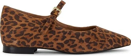 Tan Leopard Suede