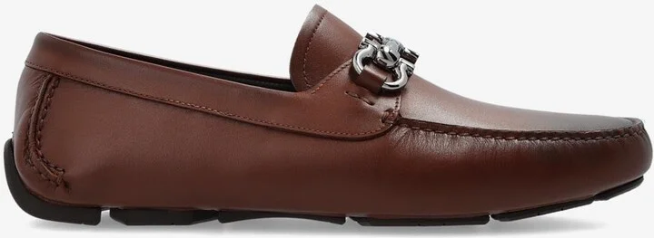 Parigi Double Gancini Leather Loafers