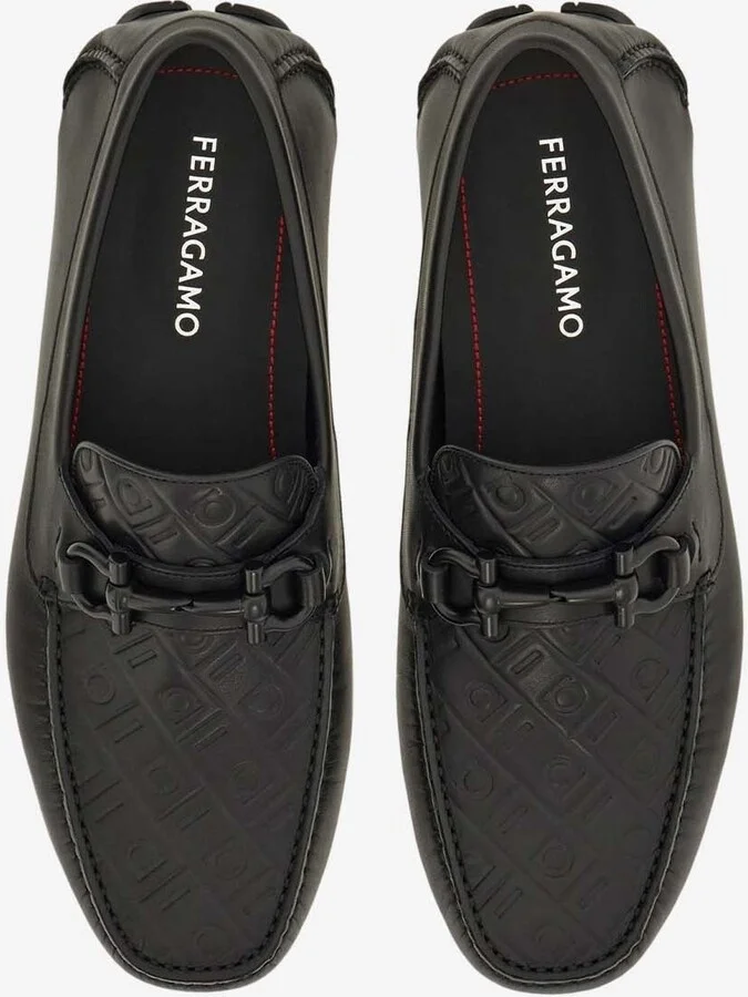 Parigi Gancini Jacquard Driving Loafers - Image 2