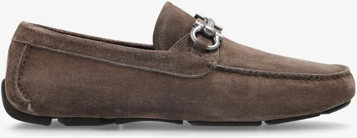 Parigi Gancini Suede Loafers